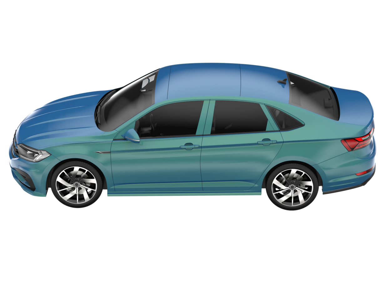 Modern car isolated on transparent background. 3d rendering - illustration png