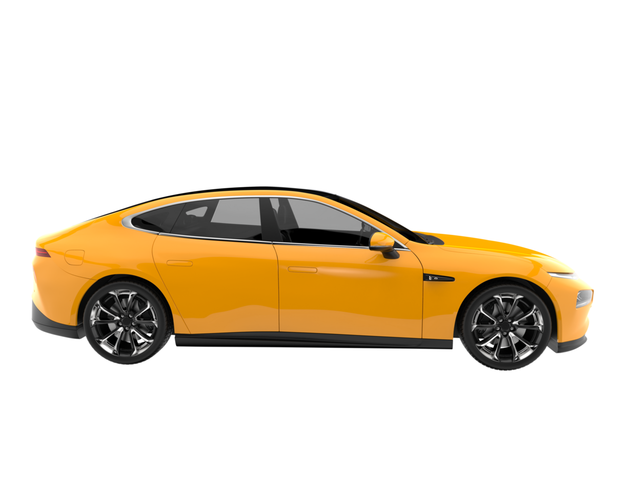 Modern car isolated on transparent background. 3d rendering - illustration png