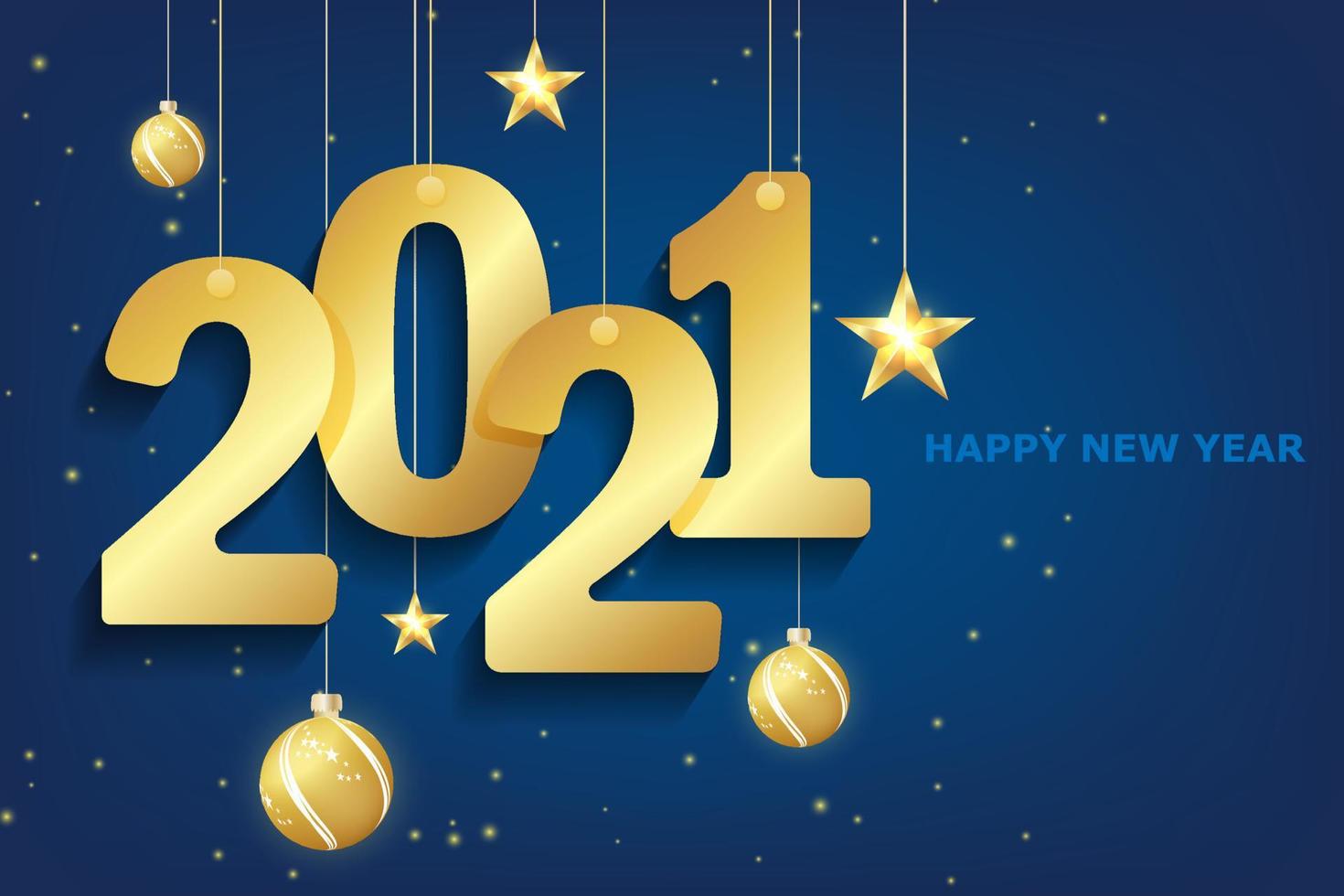 Blue 2021 new year on white background. Merry christmas greeting card. Vector background. Calendar 2021. Festive event banner. Logo design. White background. Blue christmas night background.