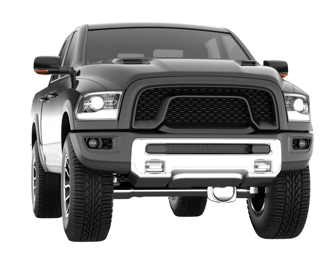 Pickup truck isolated on transparent background. 3d rendering - illustration png