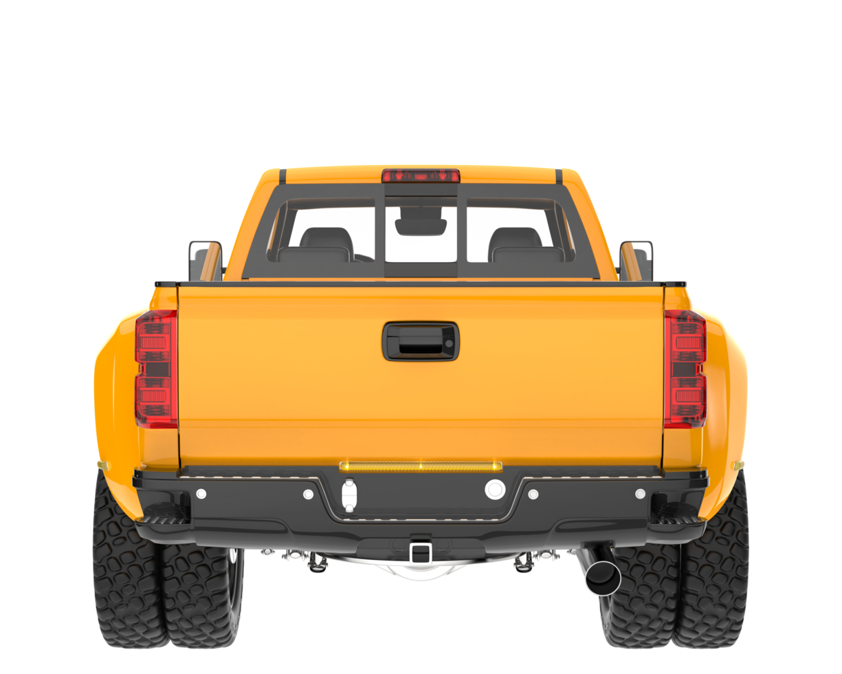 Pickup truck isolated on transparent background. 3d rendering - illustration png