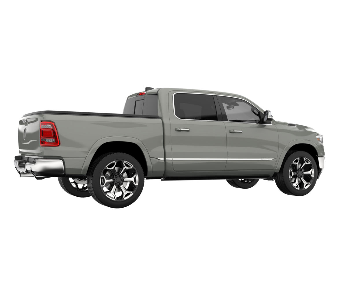 Pickup truck isolated on transparent background. 3d rendering - illustration png