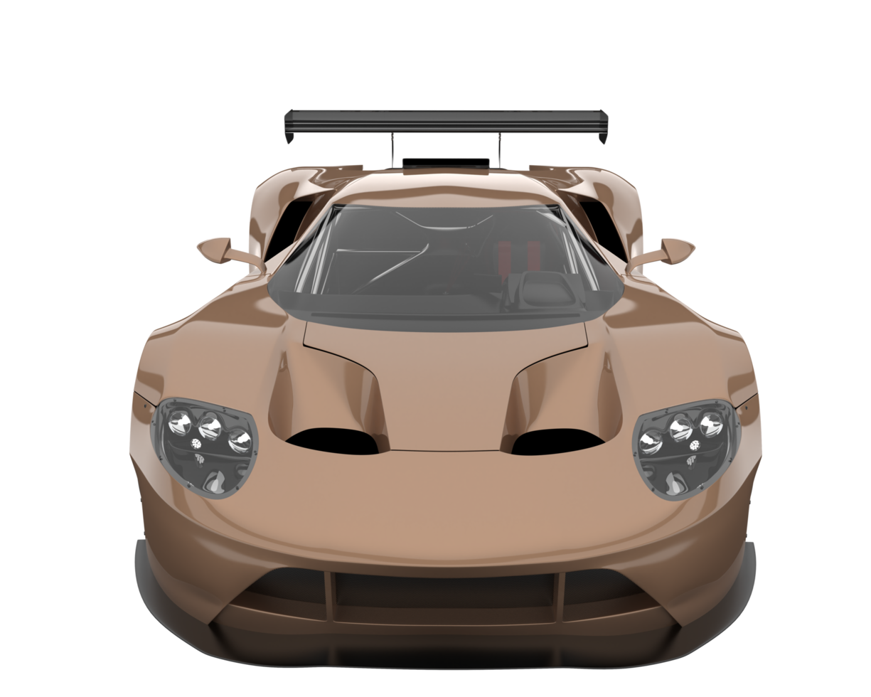 Race car isolated on transparent background. 3d rendering - illustration png