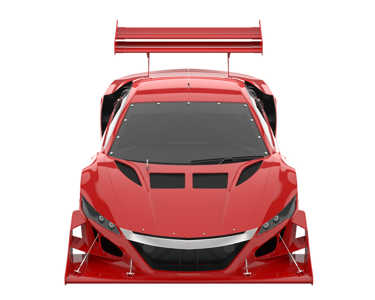 voiture de course isolée sur fond transparent. rendu 3d - illustration png