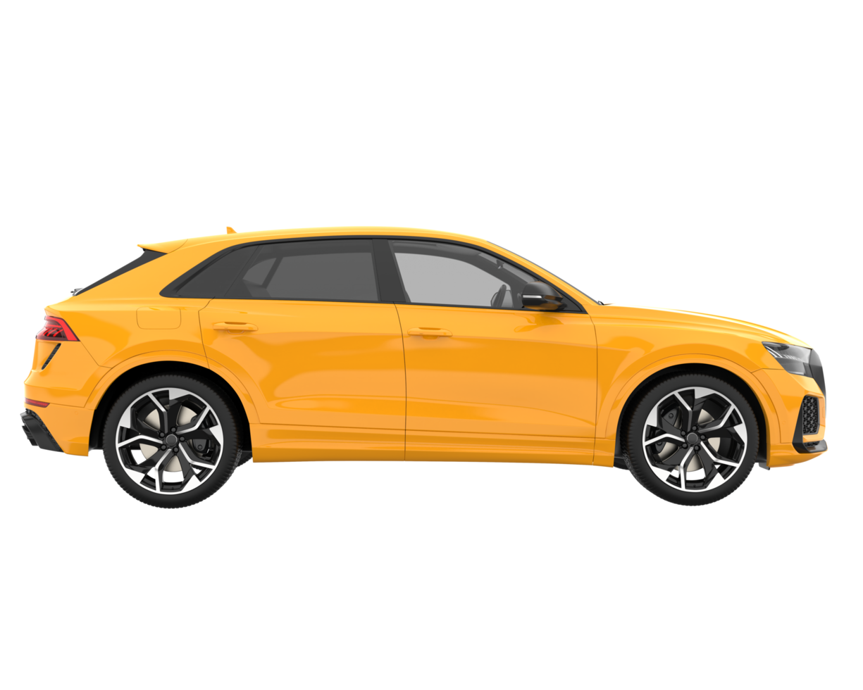Realistic SUV isolated on transparent background. 3d rendering - illustration png