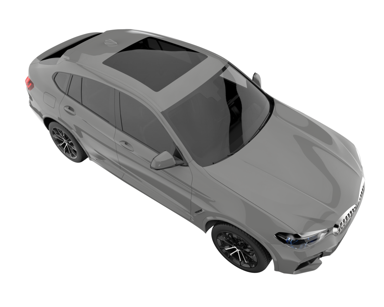 Realistic SUV isolated on transparent background. 3d rendering - illustration png