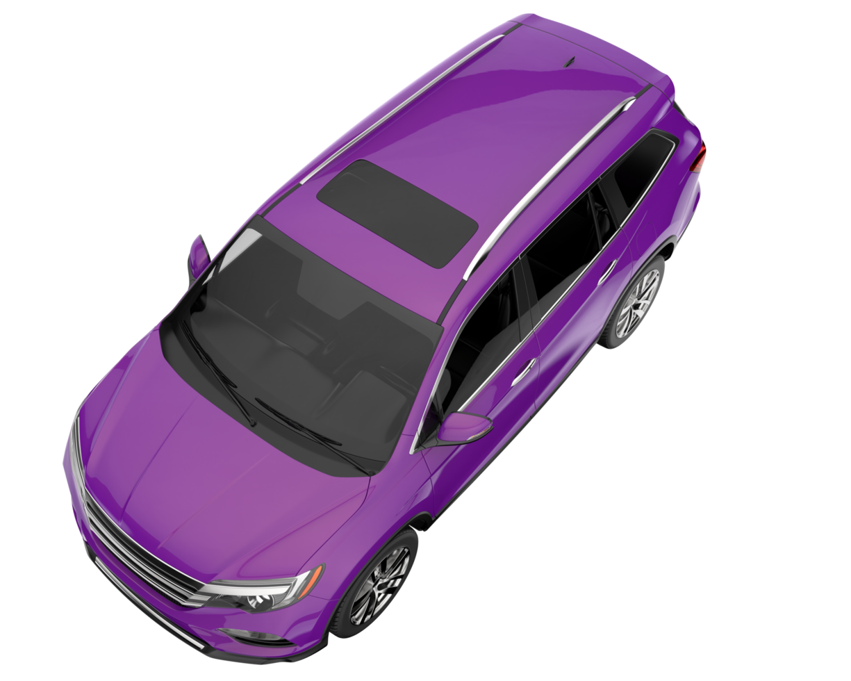 Realistic SUV isolated on transparent background. 3d rendering - illustration png
