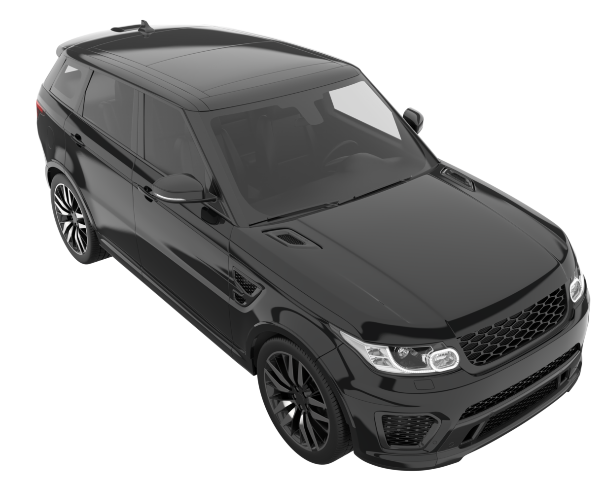 Realistic SUV isolated on transparent background. 3d rendering - illustration png