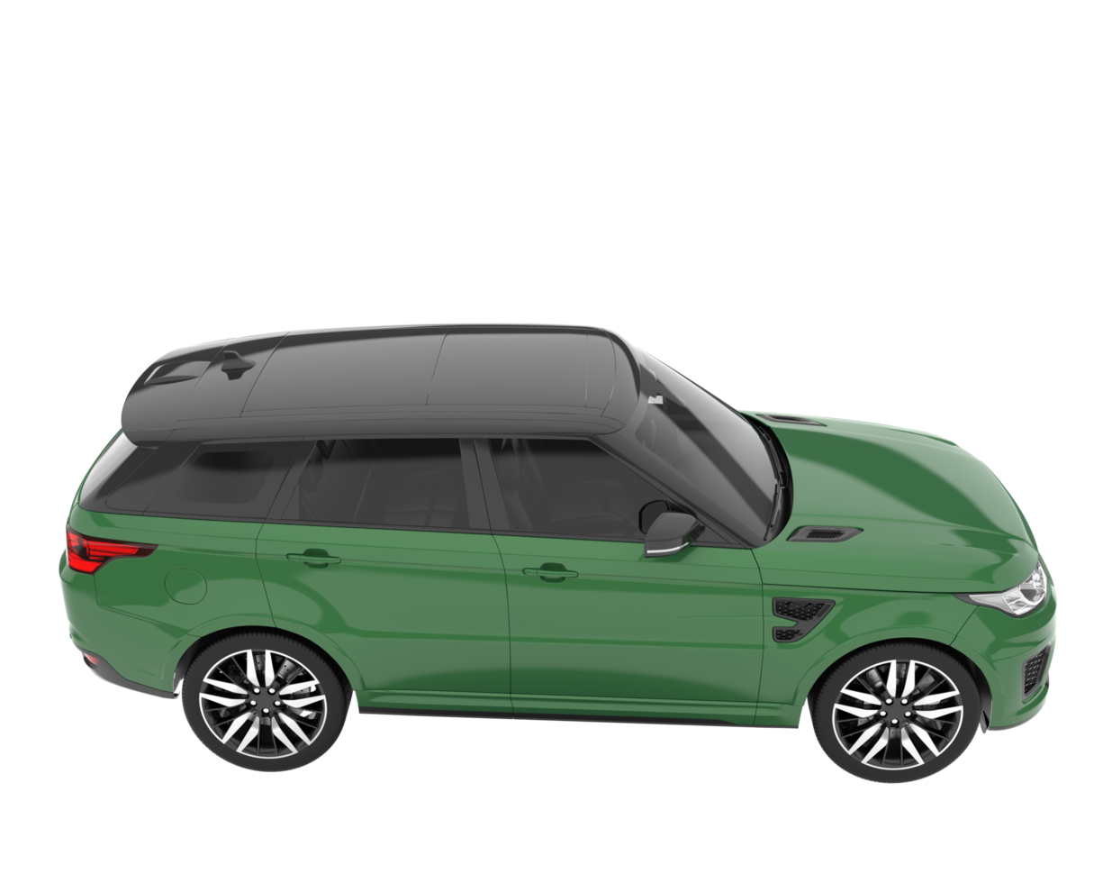 Realistic SUV isolated on transparent background. 3d rendering - illustration png