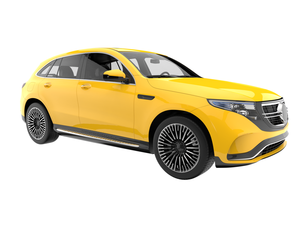 Realistic SUV isolated on transparent background. 3d rendering - illustration png
