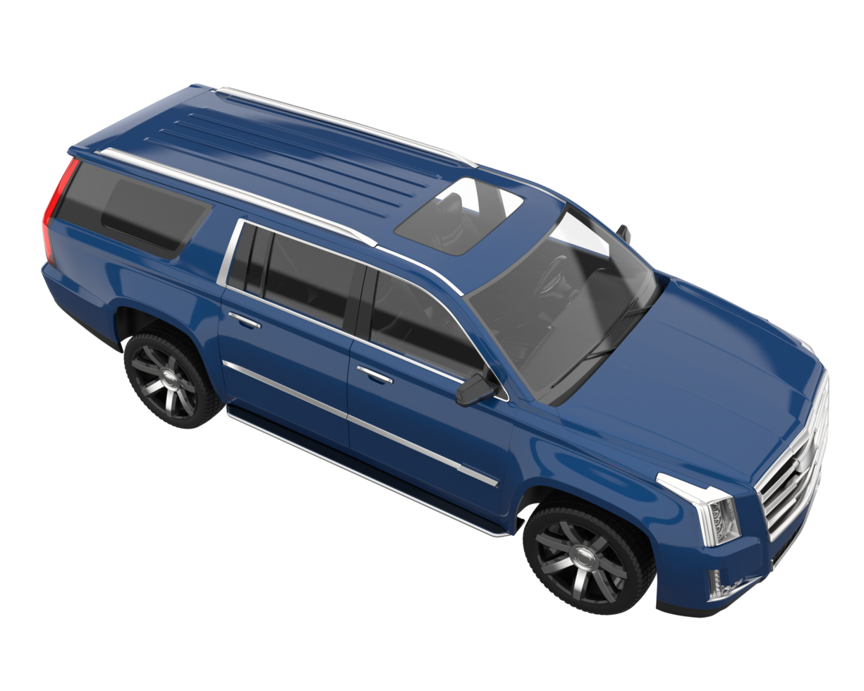 Realistic SUV isolated on transparent background. 3d rendering - illustration png