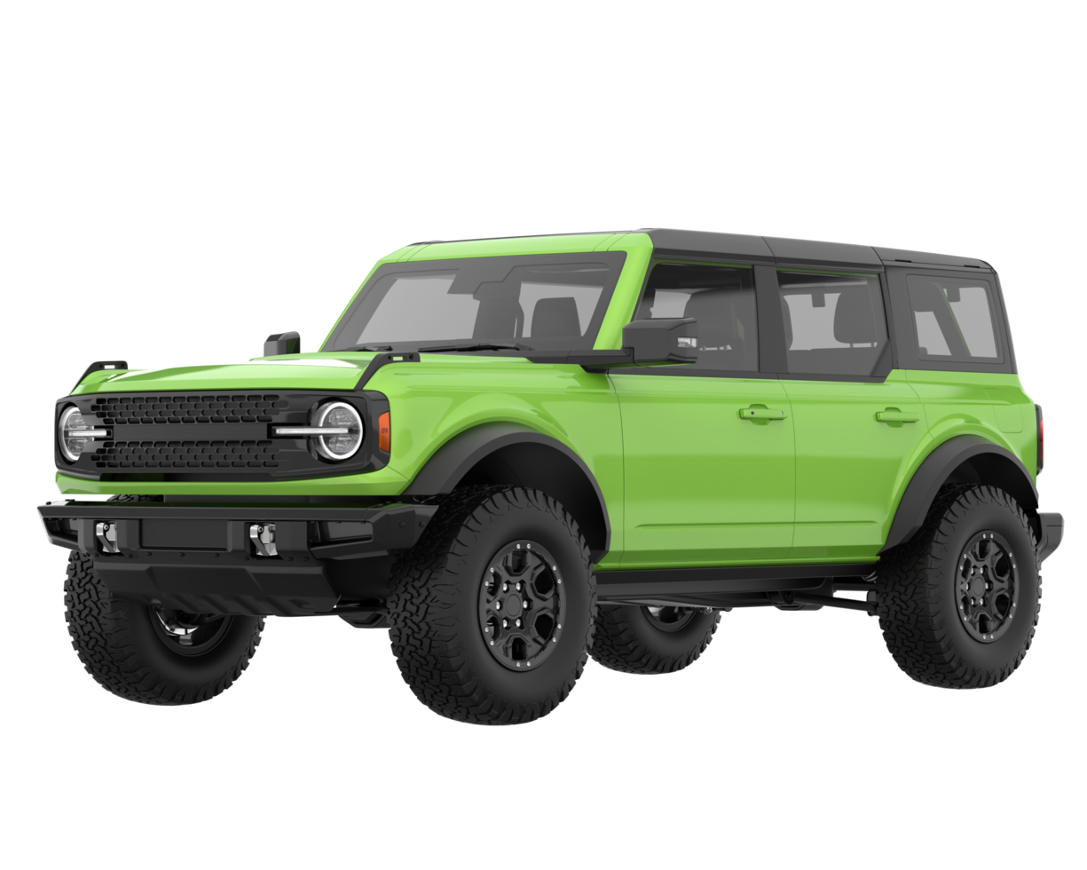 Realistic SUV isolated on transparent background. 3d rendering - illustration png