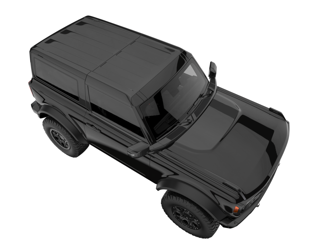 Realistic SUV isolated on transparent background. 3d rendering - illustration png