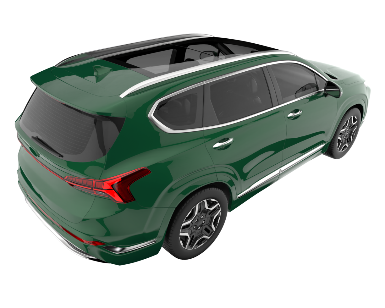 Realistic SUV isolated on transparent background. 3d rendering - illustration png