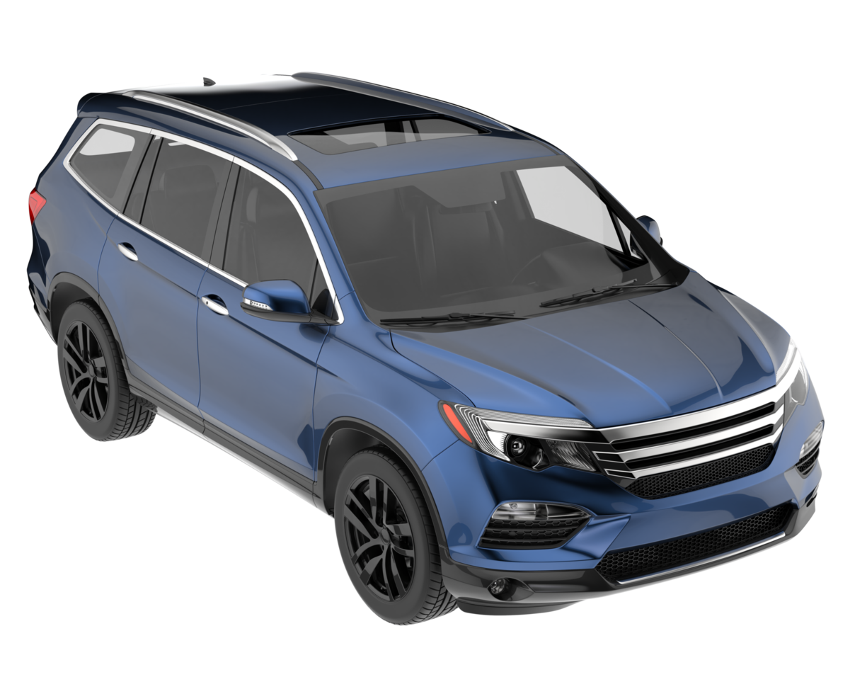 Realistic SUV isolated on transparent background. 3d rendering - illustration png