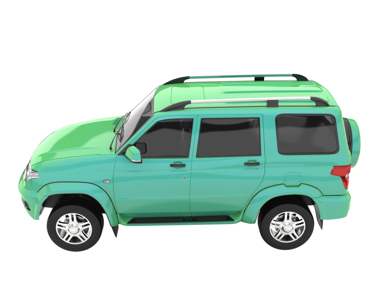 Realistic SUV isolated on transparent background. 3d rendering - illustration png