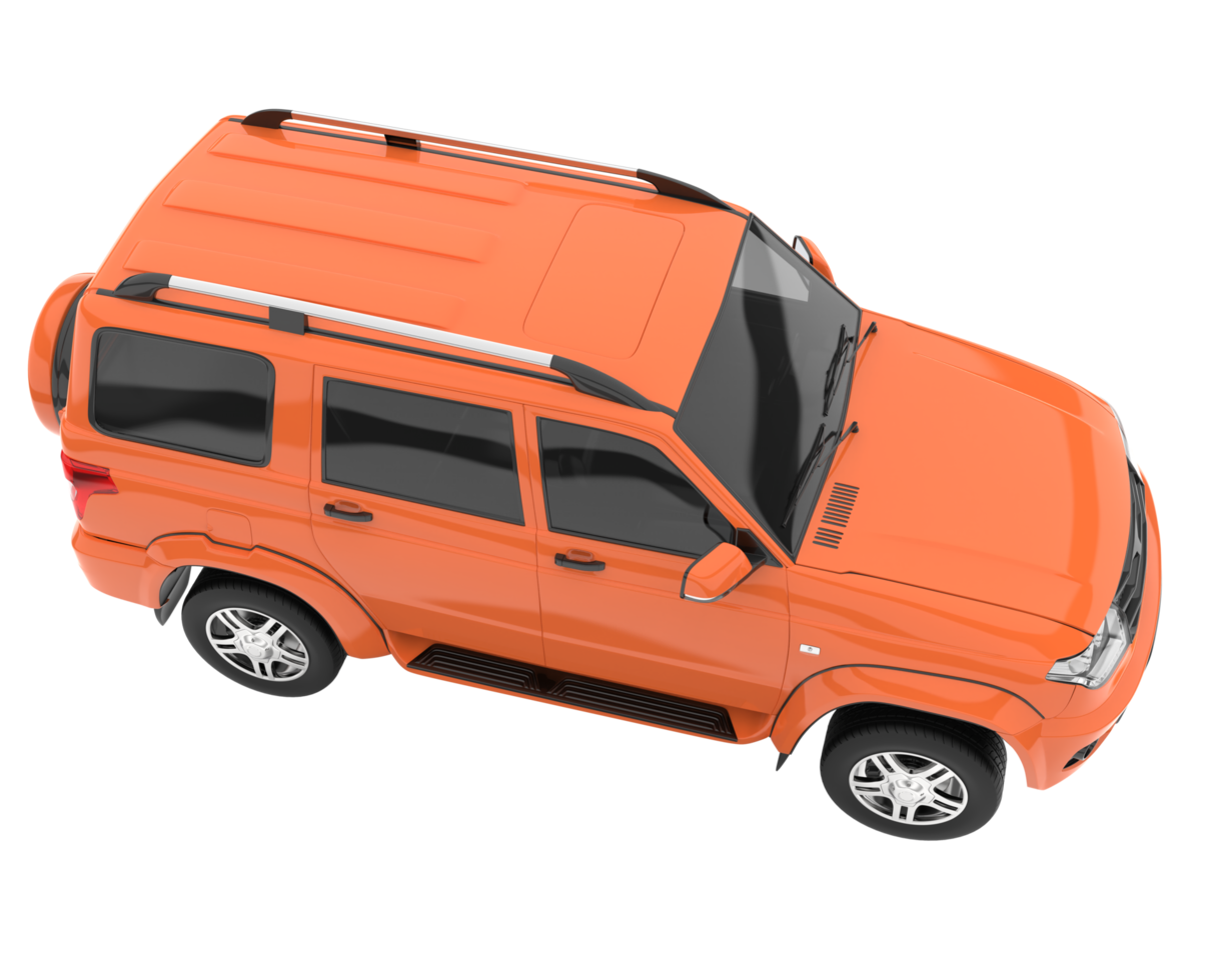 Realistic SUV isolated on transparent background. 3d rendering - illustration png