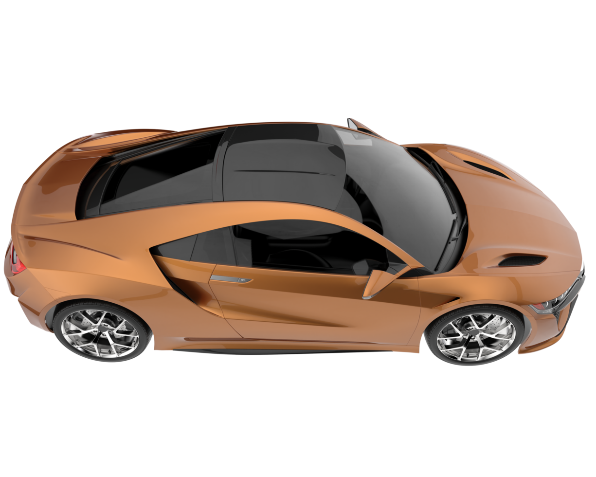 Sport car isolated on transparent background. 3d rendering - illustration png