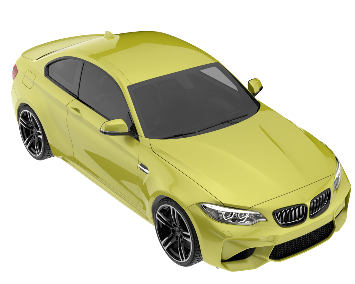 Sport car isolated on transparent background. 3d rendering - illustration png