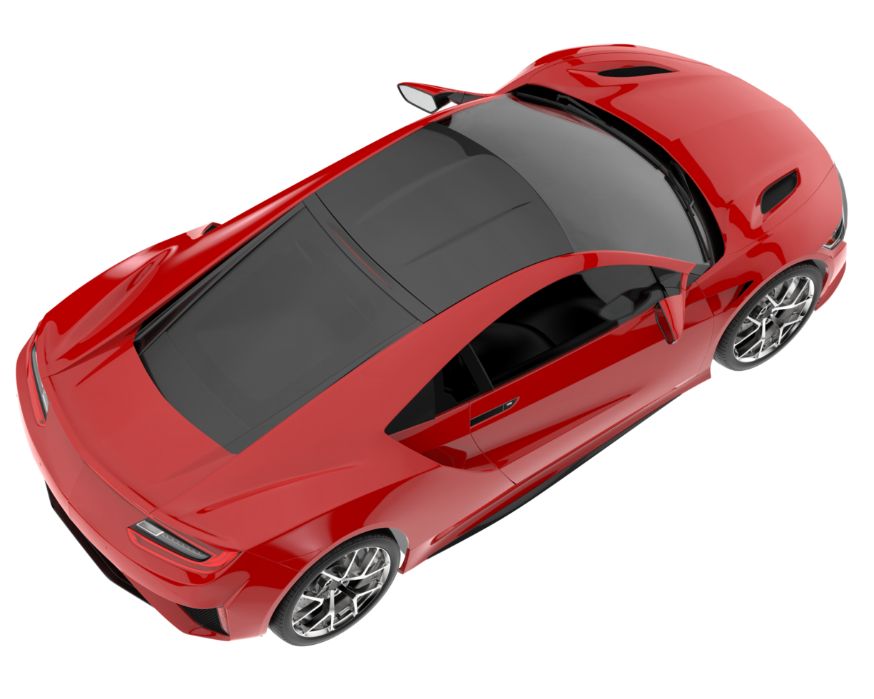 Sport car isolated on transparent background. 3d rendering - illustration png