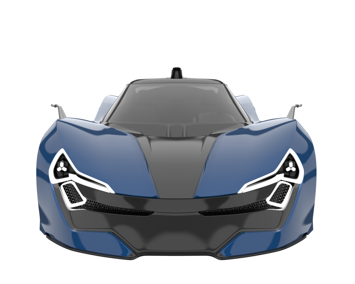 voiture de sport isolée sur fond transparent. rendu 3d - illustration png