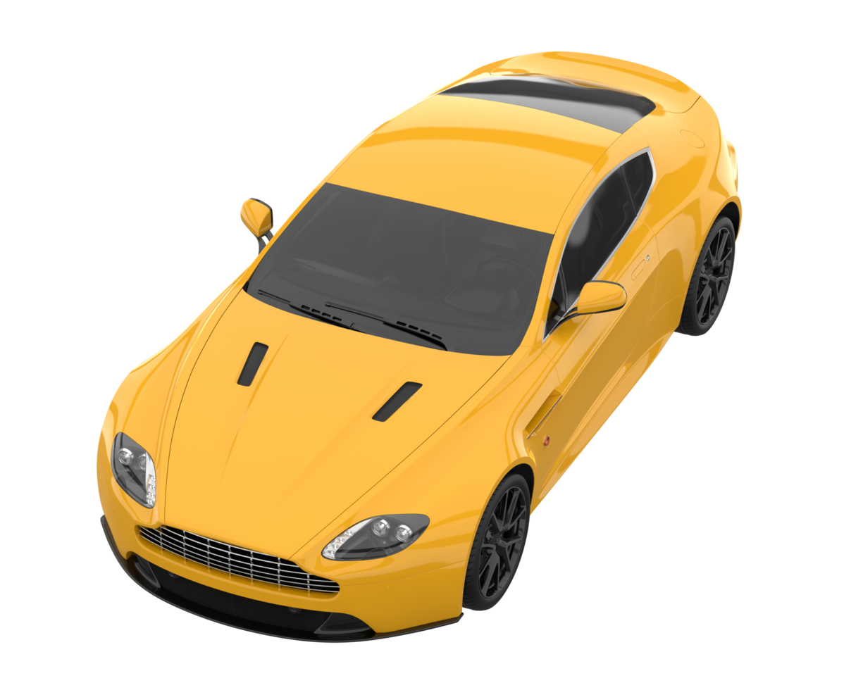 Sport car isolated on transparent background. 3d rendering - illustration png