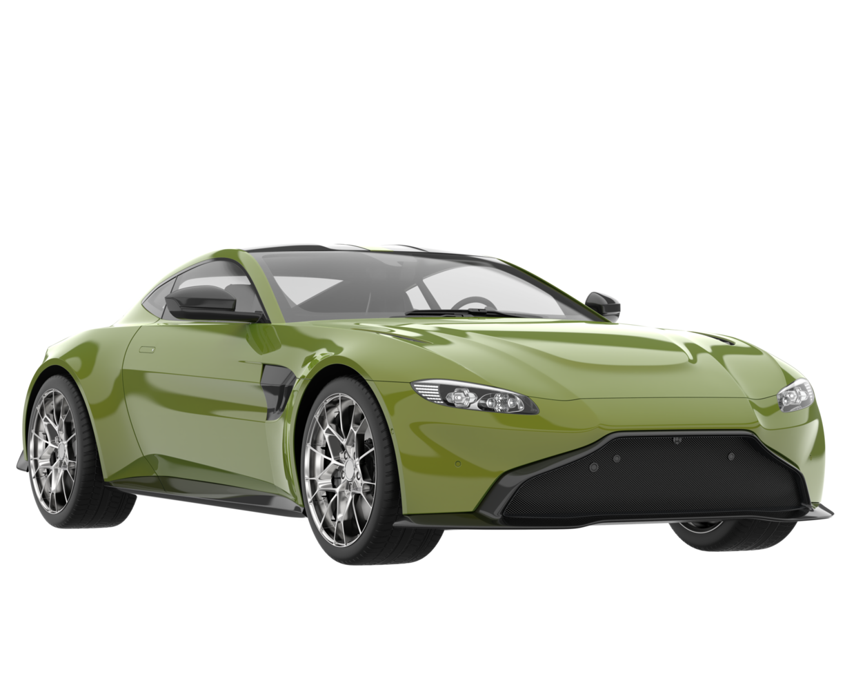 Sport car isolated on transparent background. 3d rendering - illustration png