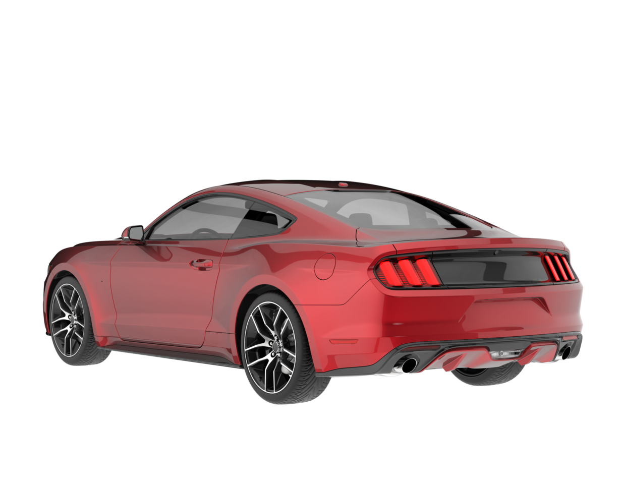 Sport car isolated on transparent background. 3d rendering - illustration png