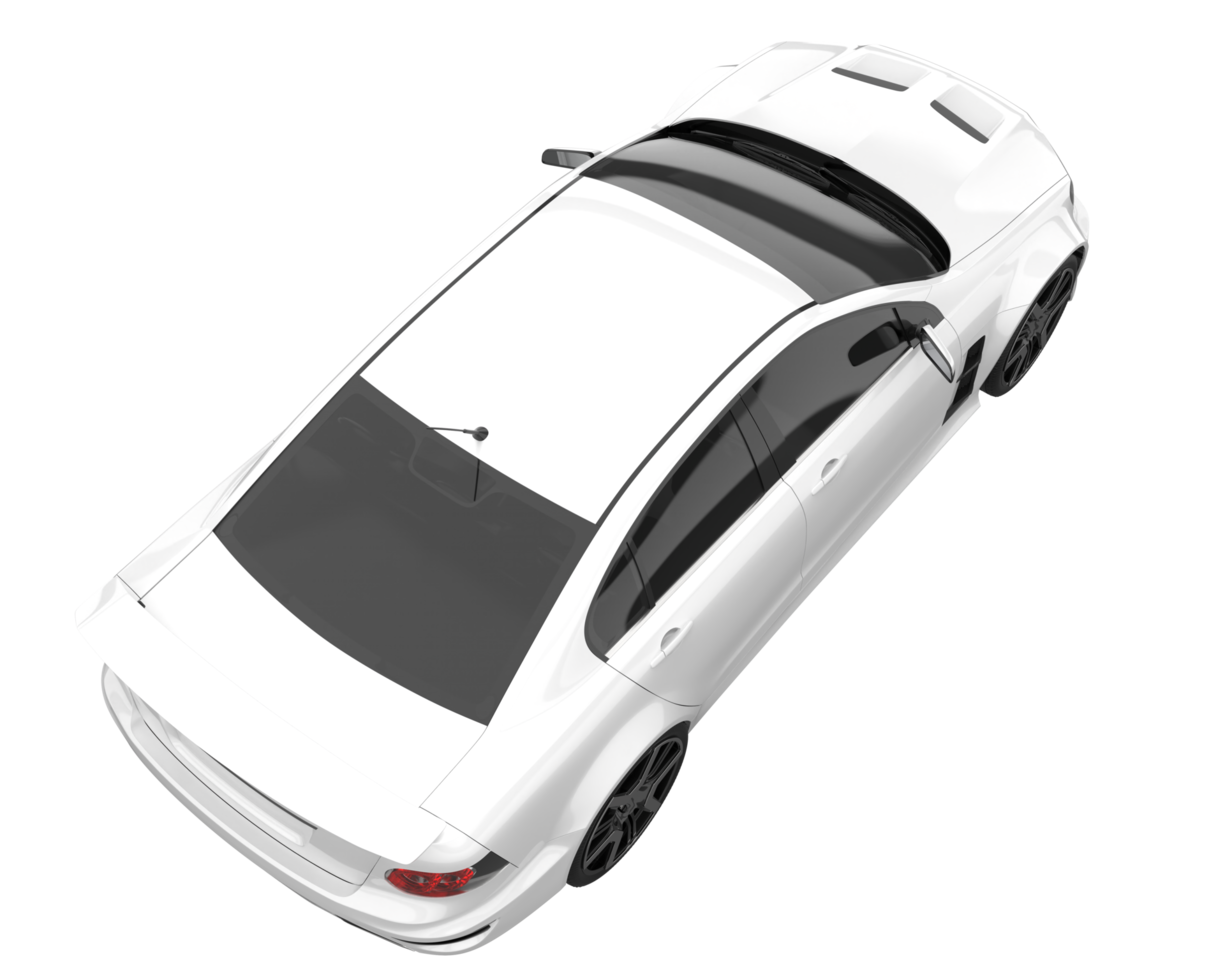 Sport car isolated on transparent background. 3d rendering - illustration png