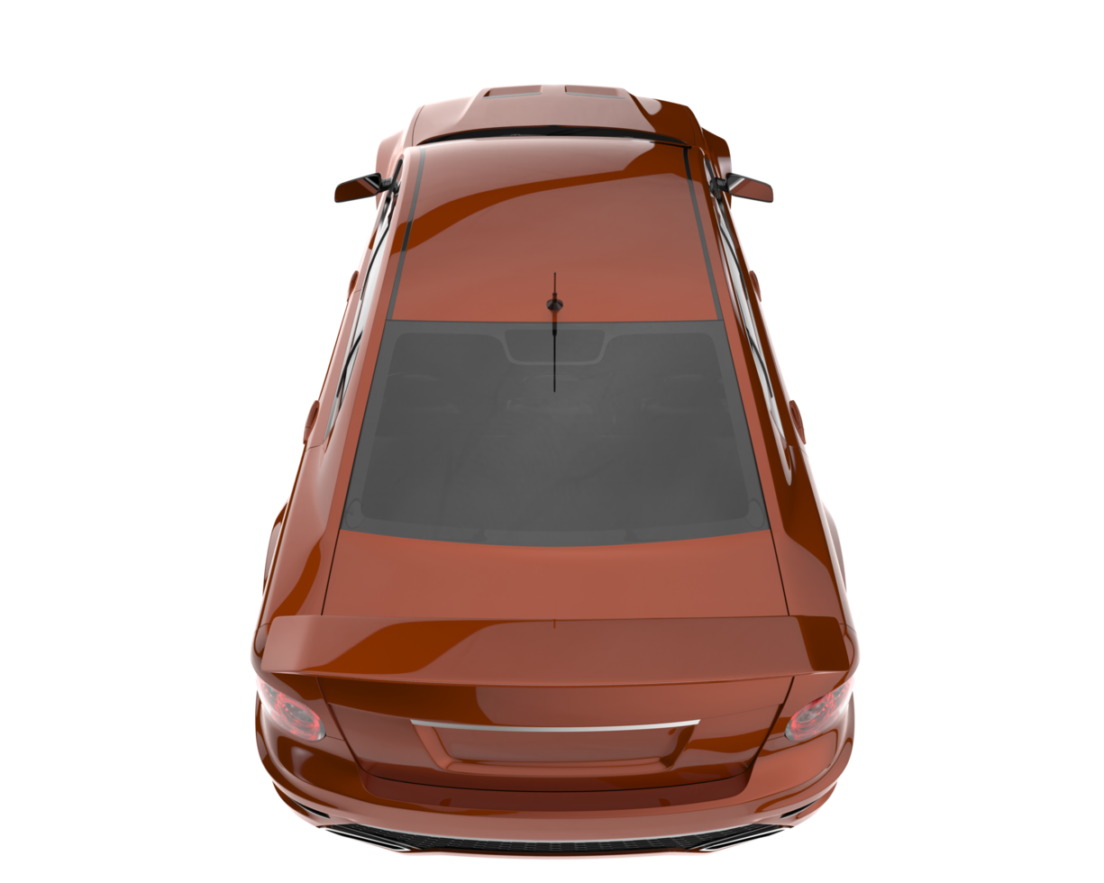 Sport car isolated on transparent background. 3d rendering - illustration png