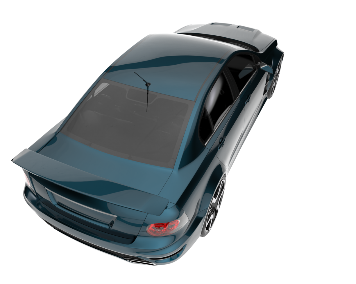 Sport car isolated on transparent background. 3d rendering - illustration png