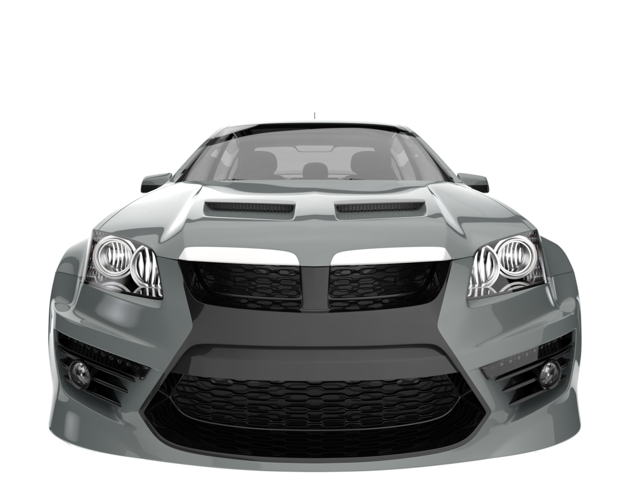 Sport car isolated on transparent background. 3d rendering - illustration png