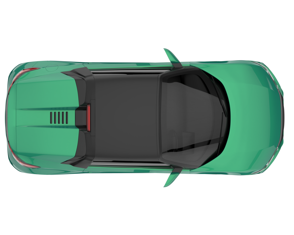 Sport car isolated on transparent background. 3d rendering - illustration png