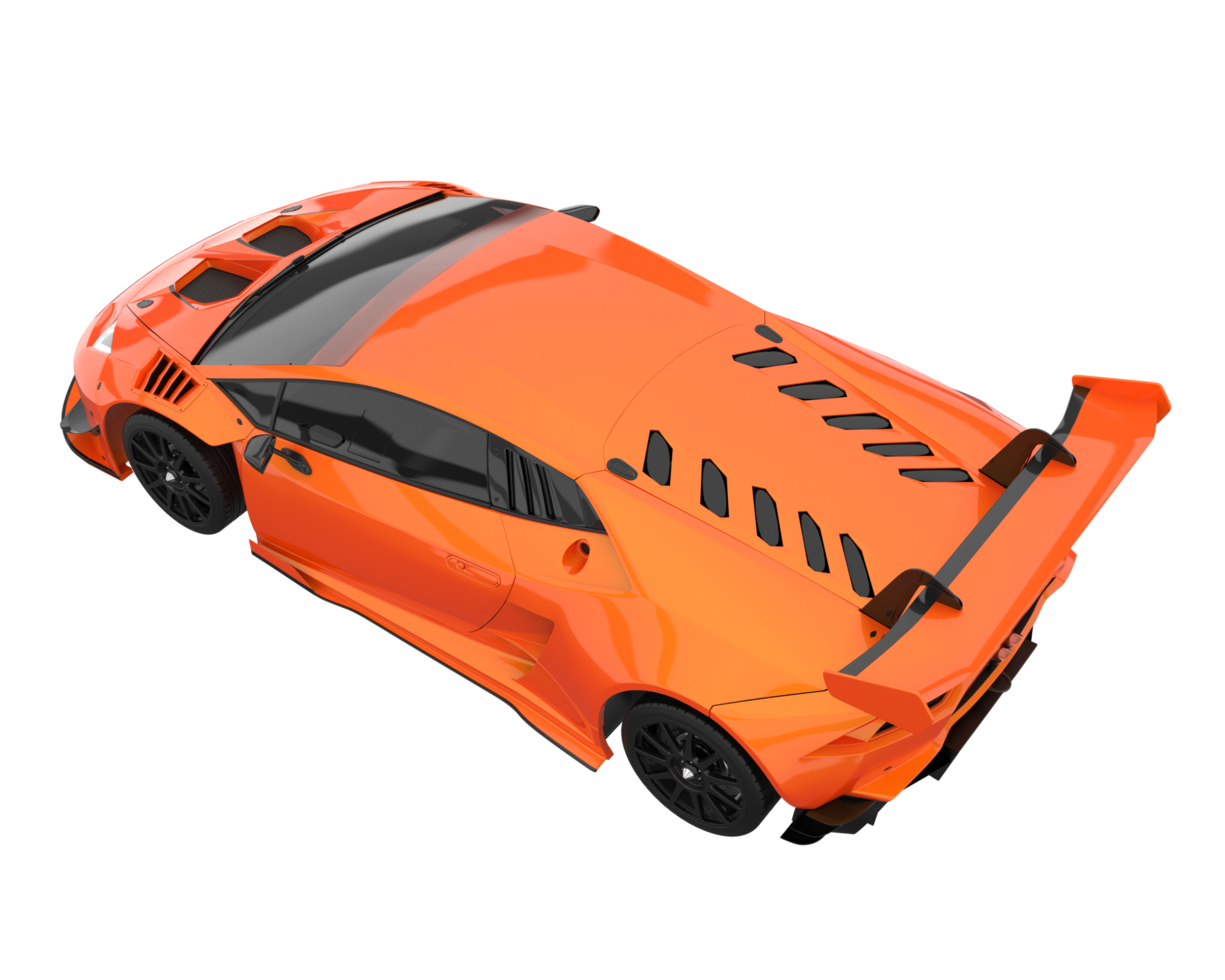 Sport car isolated on transparent background. 3d rendering - illustration png