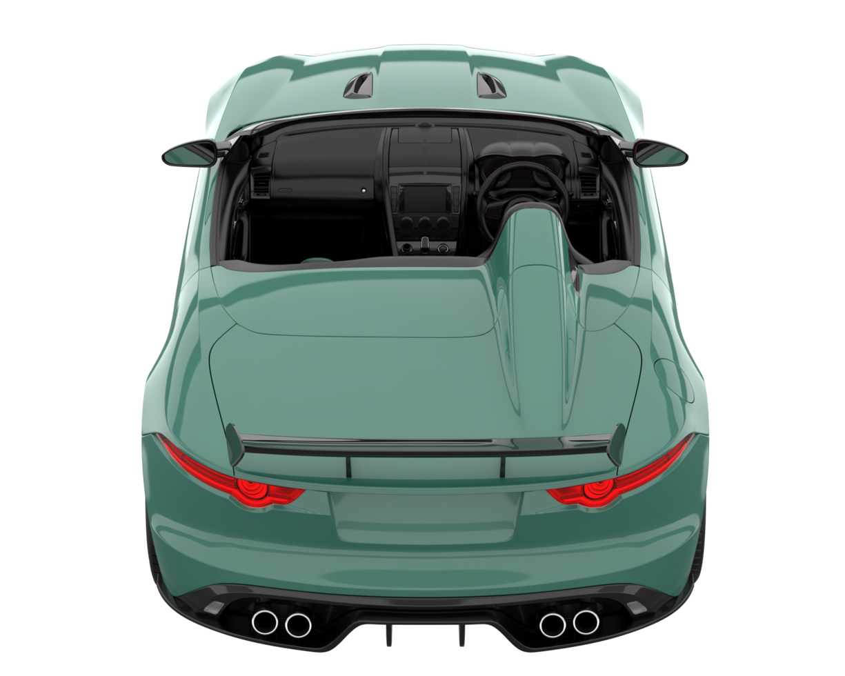 Sport car isolated on transparent background. 3d rendering - illustration png