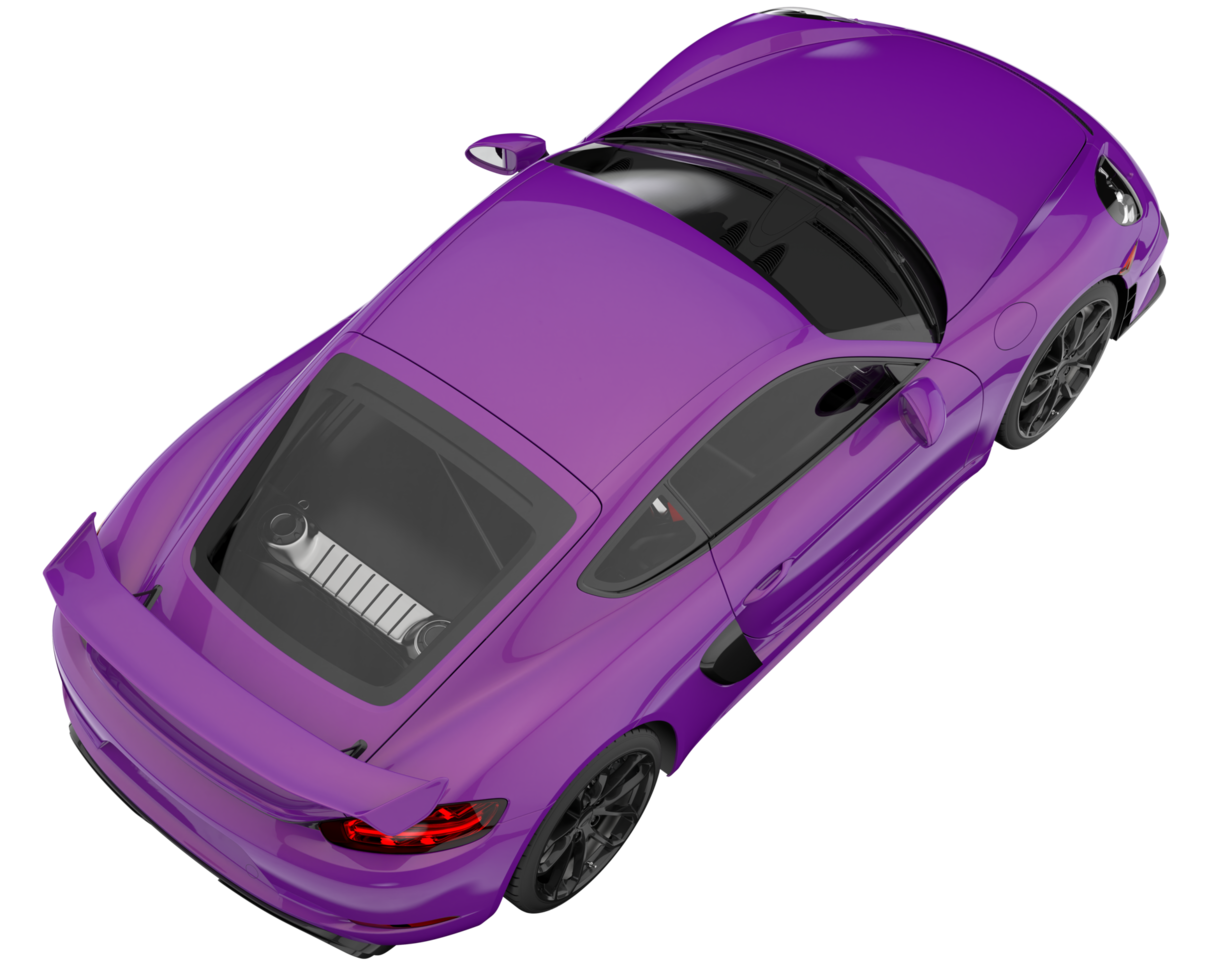 Sport car isolated on transparent background. 3d rendering - illustration png