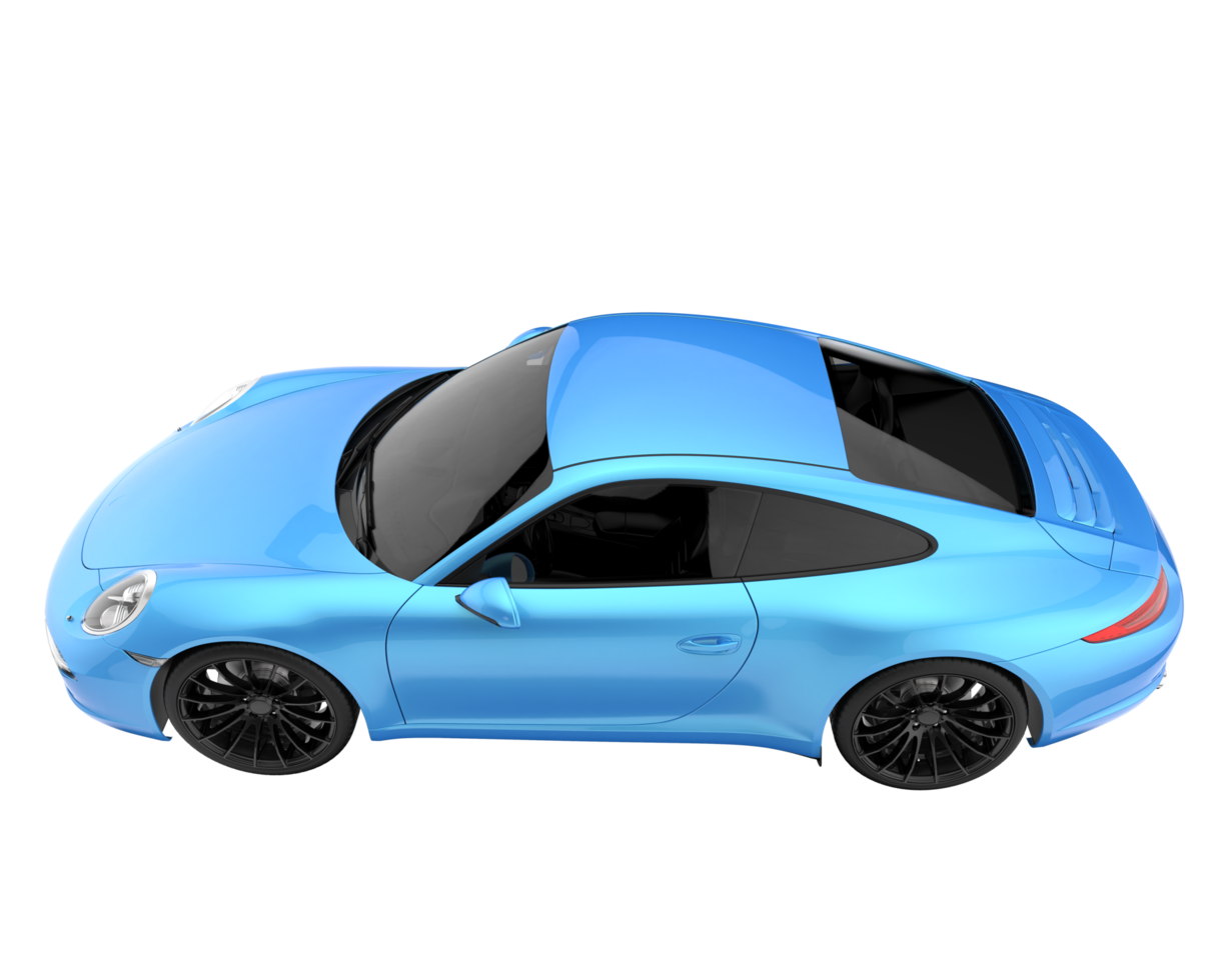 Sport car isolated on transparent background. 3d rendering - illustration png