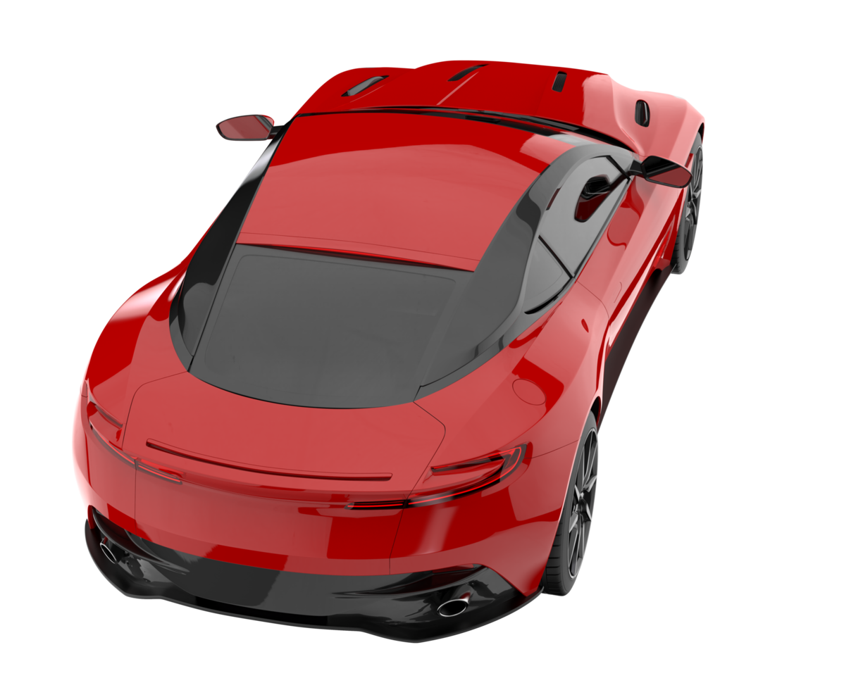 Sport car isolated on transparent background. 3d rendering - illustration png