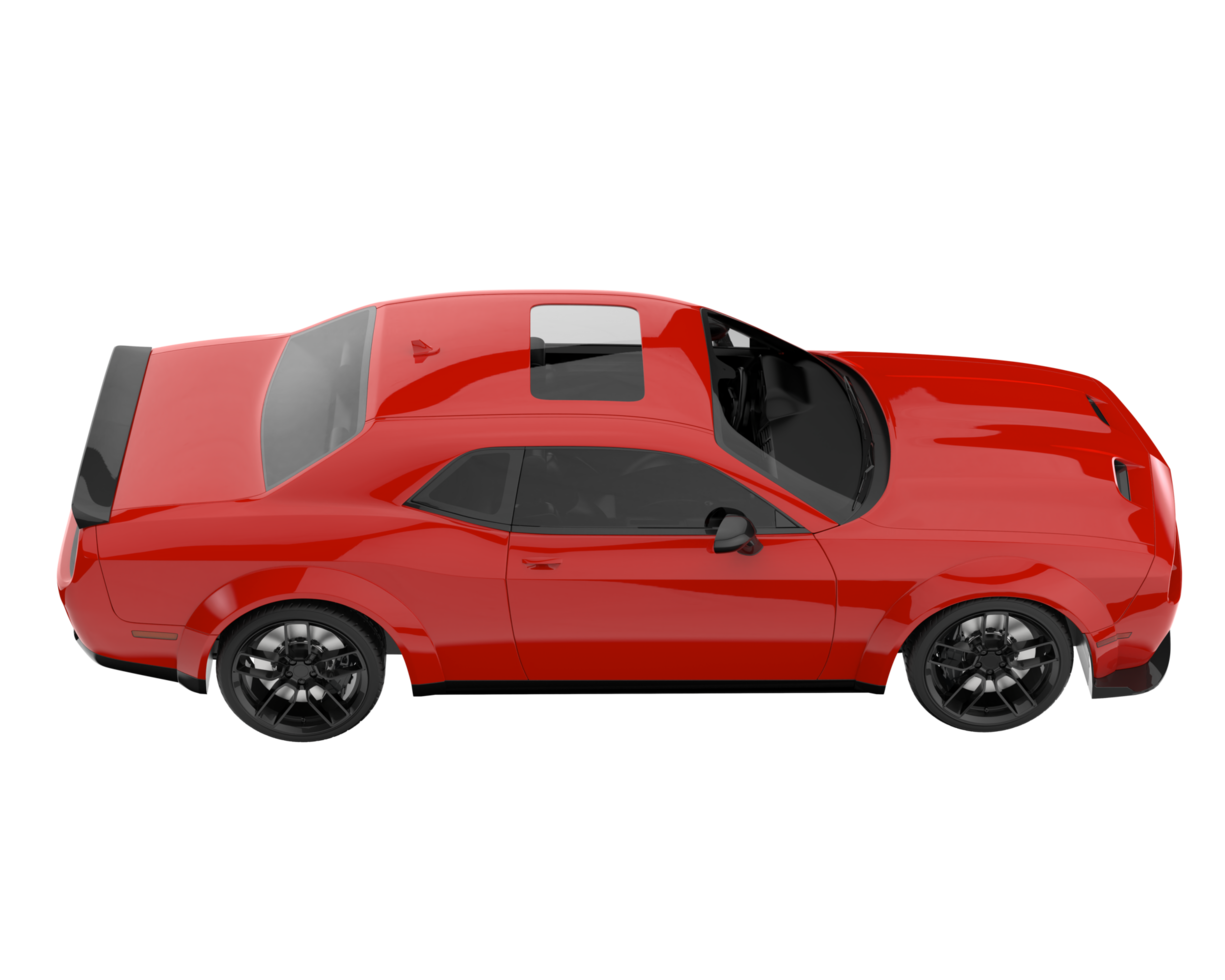 Sport car isolated on transparent background. 3d rendering - illustration png