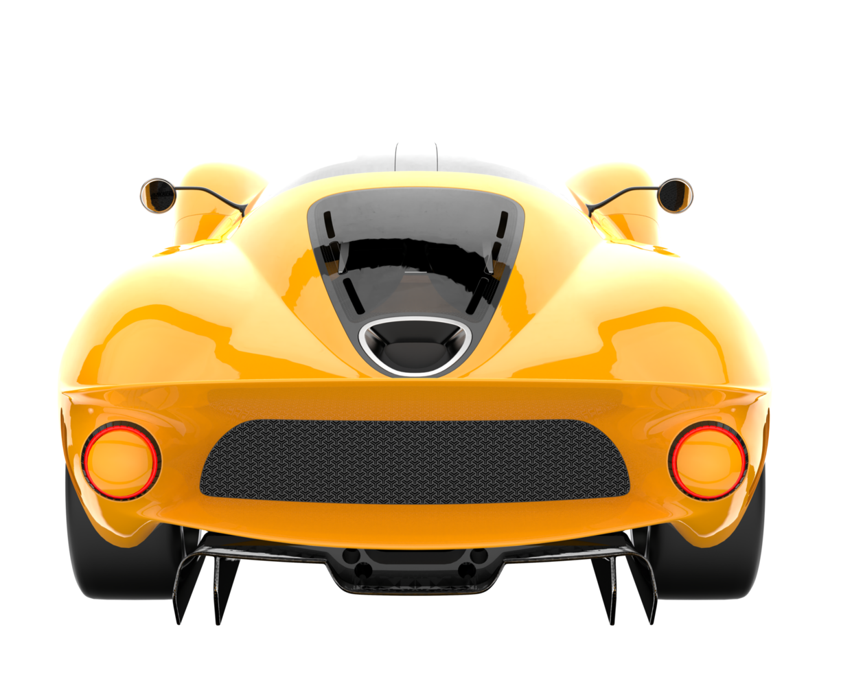 Sport car isolated on transparent background. 3d rendering - illustration png