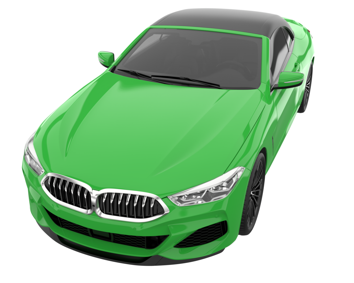 Sport car isolated on transparent background. 3d rendering - illustration png