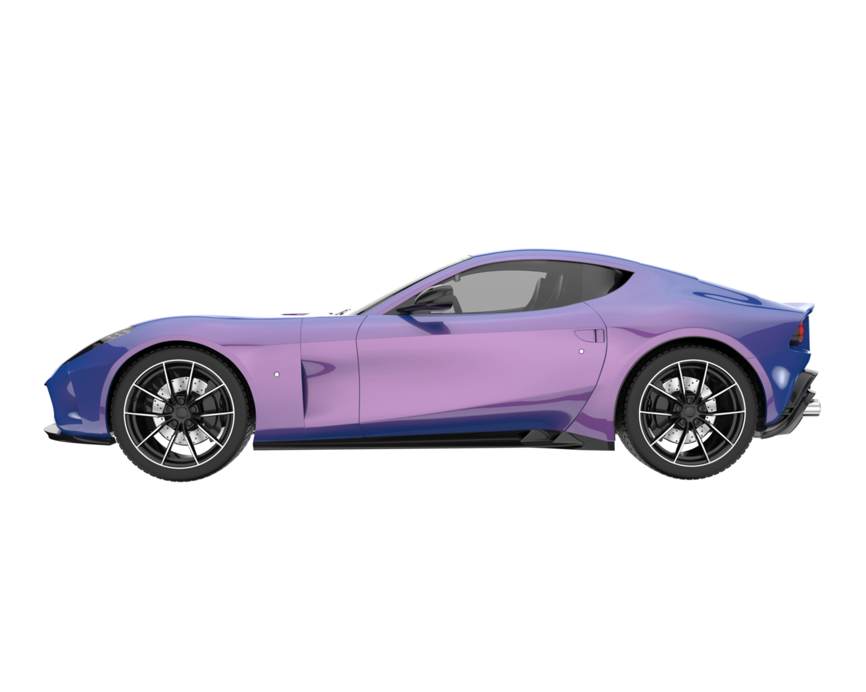 Sport car isolated on transparent background. 3d rendering - illustration png