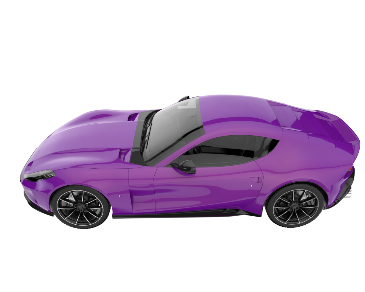 Sport car isolated on transparent background. 3d rendering - illustration png