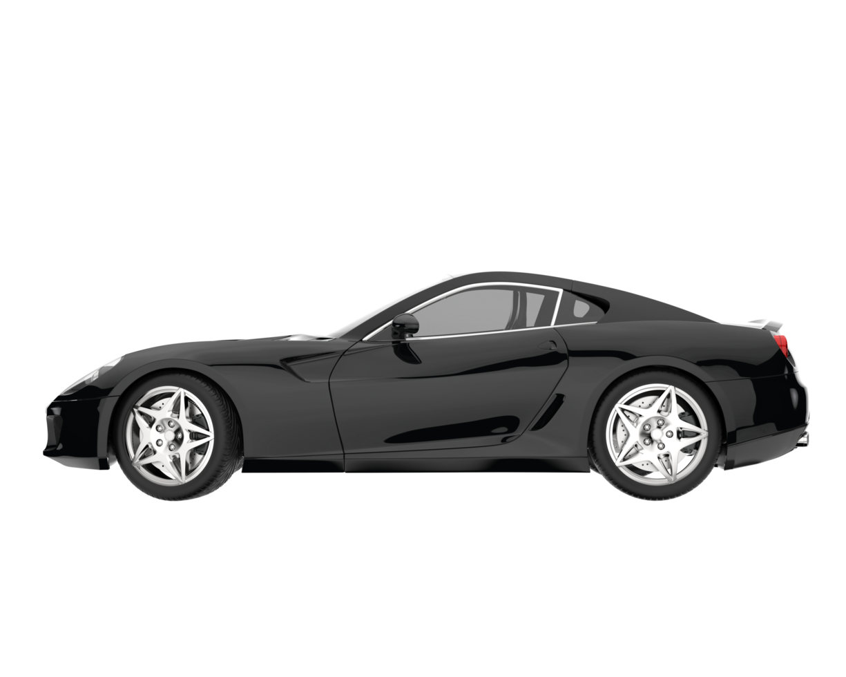 carro esporte isolado em fundo transparente. renderização 3D - ilustração png