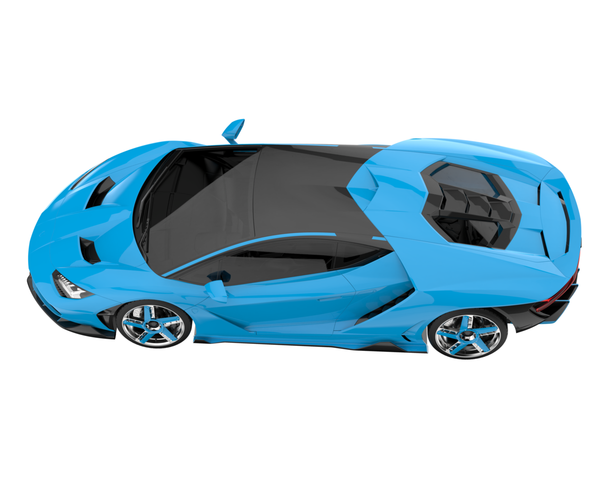 Sport car isolated on transparent background. 3d rendering - illustration png
