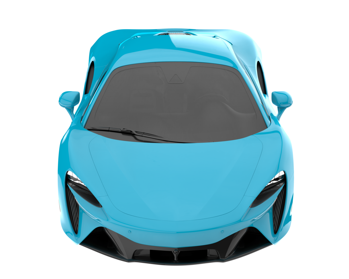 Sport car isolated on transparent background. 3d rendering - illustration png