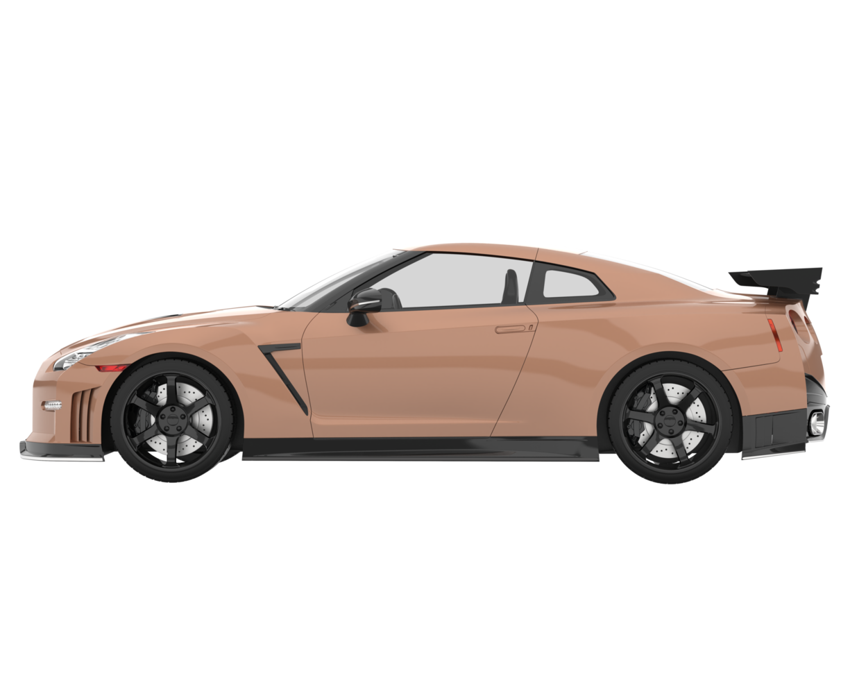 Sport car isolated on transparent background. 3d rendering - illustration png