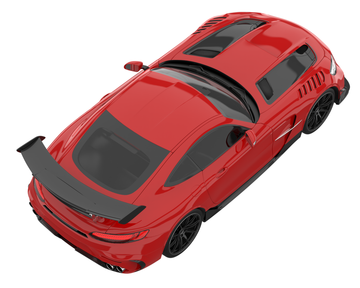 Sport car isolated on transparent background. 3d rendering - illustration png