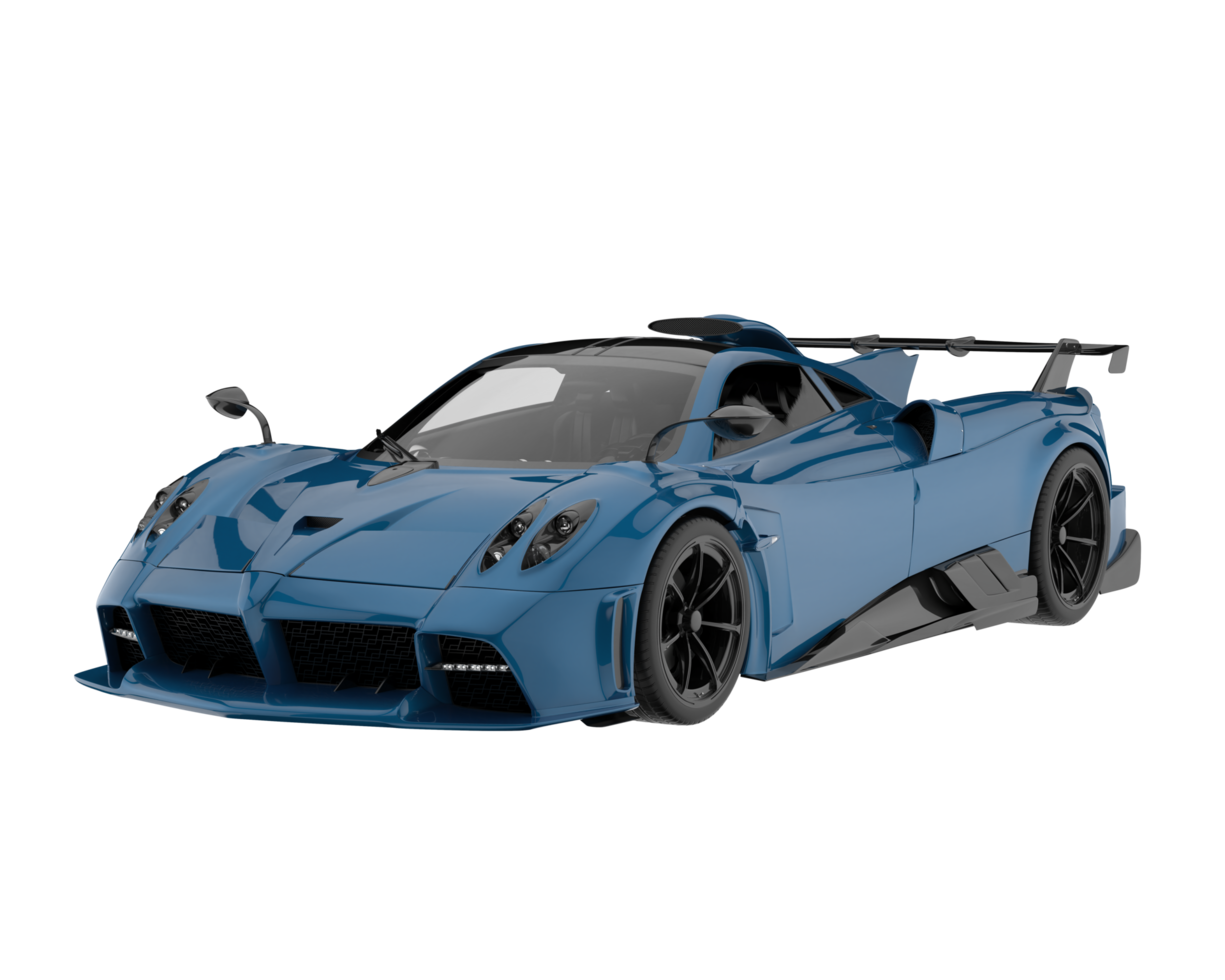 Sport car isolated on transparent background. 3d rendering - illustration png