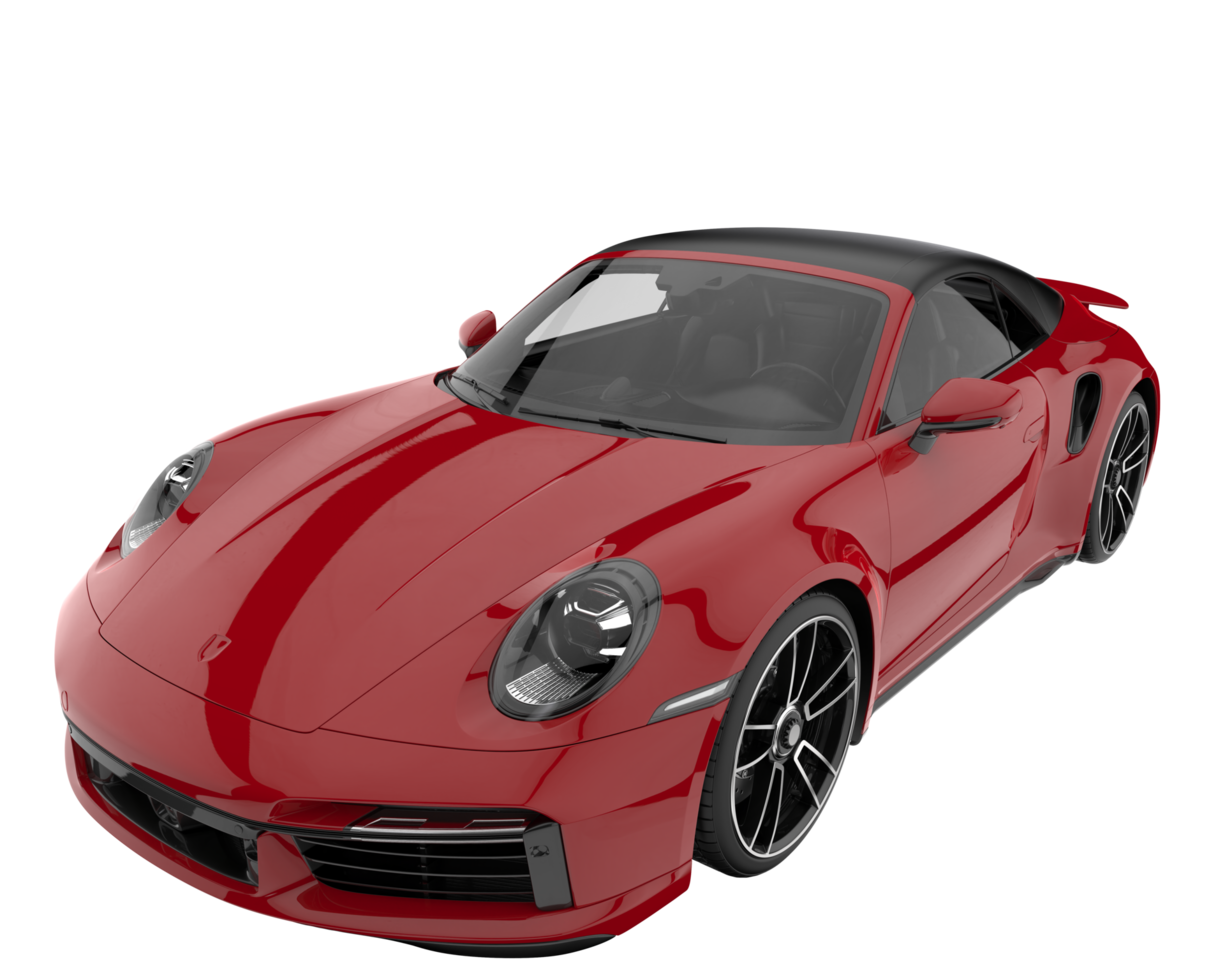 Sport car isolated on transparent background. 3d rendering - illustration png
